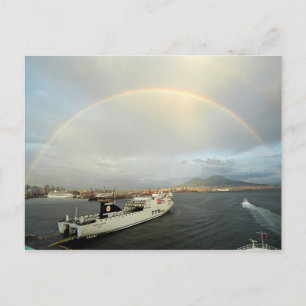 Postal Arcoiris sobre Vezubio