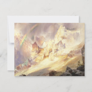 Postal Arcoíris sobre Yellowstone, Moran 1900