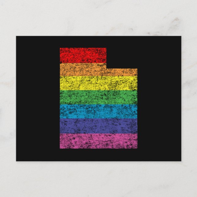Postal arcoiris utaño (Anverso)