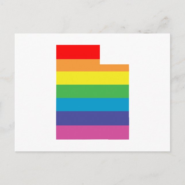 Postal arcoiris utaño (Anverso)