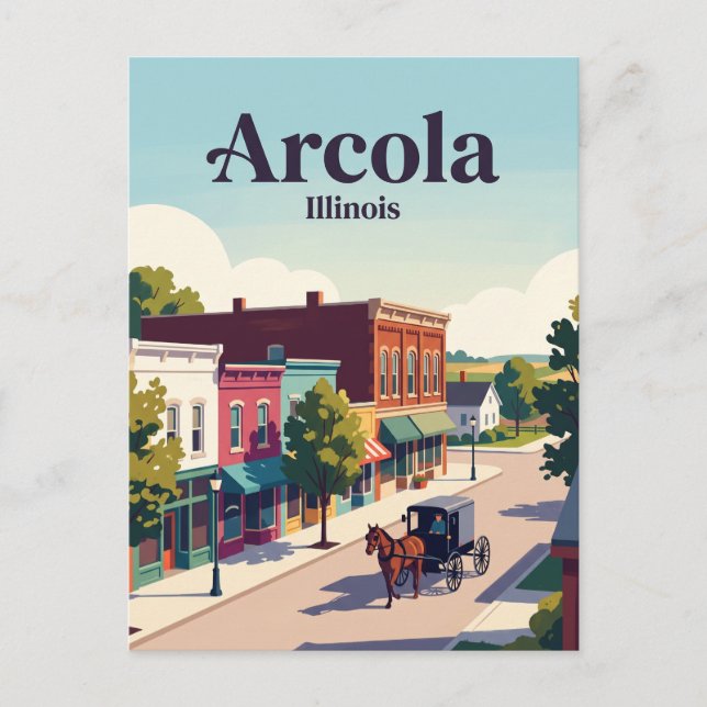 Postal Arcola, Illinois (Anverso)