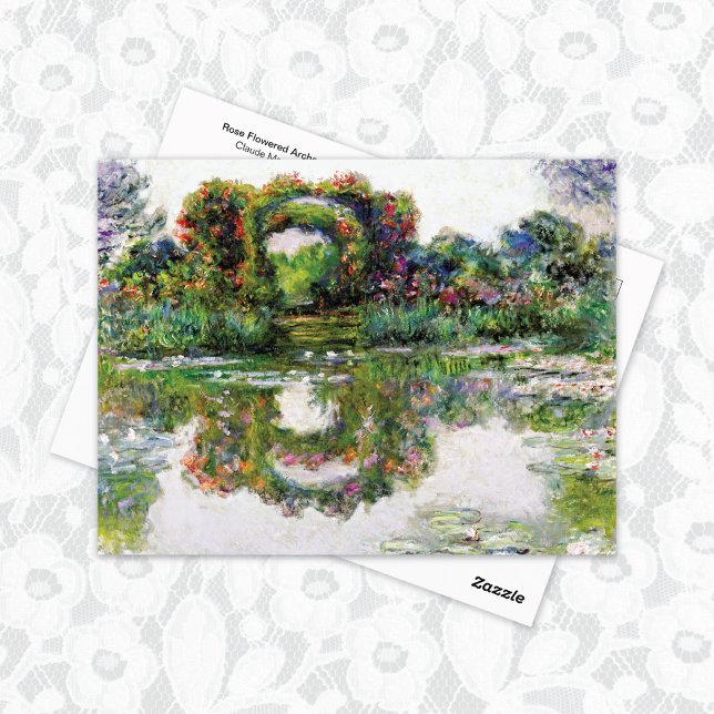 Postal Arcos floridos Rosas Claude Monet (Subido por el creador)