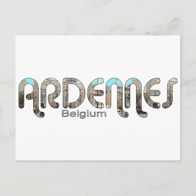 Postal Ardenas, Bélgica (Anverso)