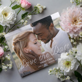 Postal Ardent Romance Photo Wedding Save the Date
