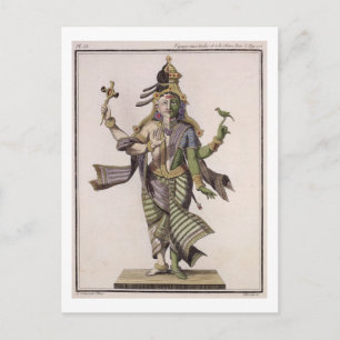 Postal Ardhanarishvara, de 'Voyage aux Indes et a la Ch