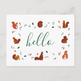 Postal Ardillas de Cute