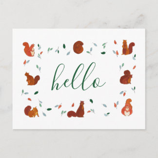 Postal Ardillas de Cute