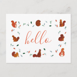 Postal Ardillas de Cute