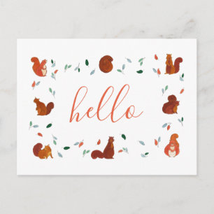 Postal Ardillas de Cute