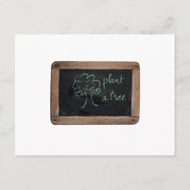 Postal Ardoise #12 - Plantar un árbol (Anverso)
