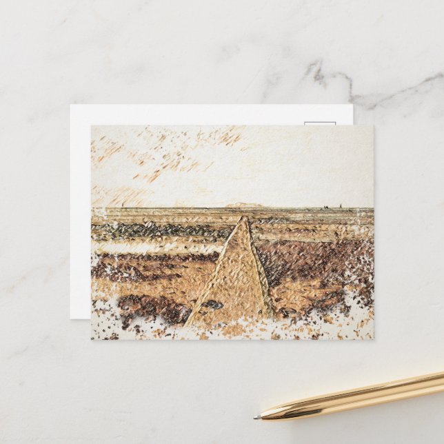 Postal Ardrossan Beach Sunset, Scotland (Anverso/Reverso In Situ)