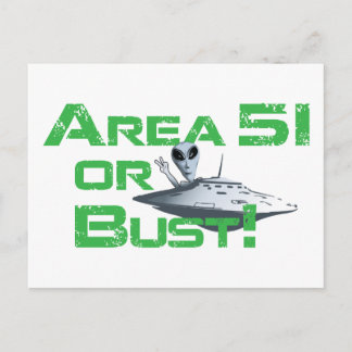 Postal ¡Área 51 o Bust!