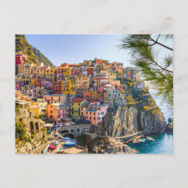 Postal Área costera de Cinque Terre de Liguria Italia