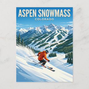 Postal Área de esquí Aspen Snowmass Colorado