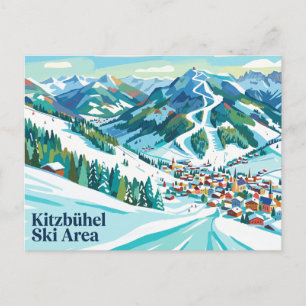 Postal Área de esquí de Kitzbühel Austria