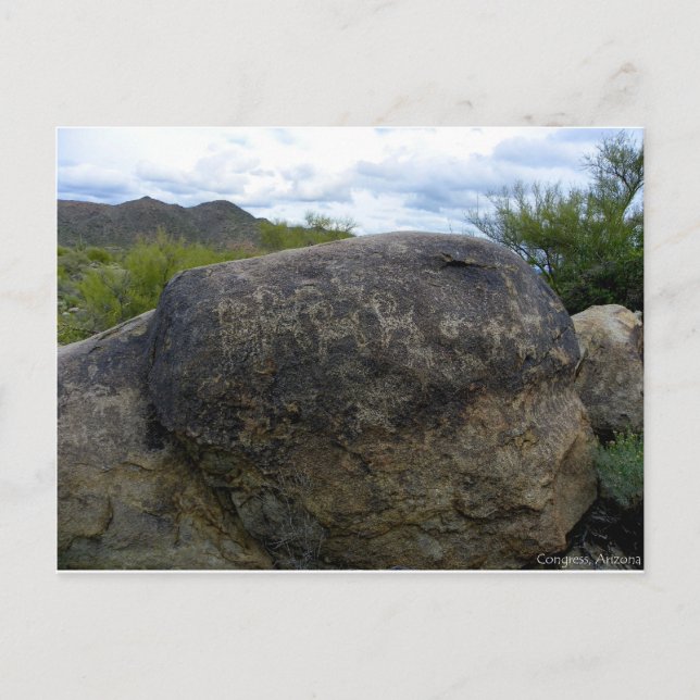 Postal Área de petroglifo (Anverso)