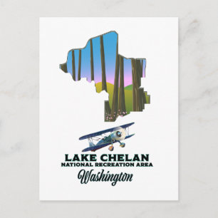 Postal Área de Recreación Nacional Lago Chelan, Washingto