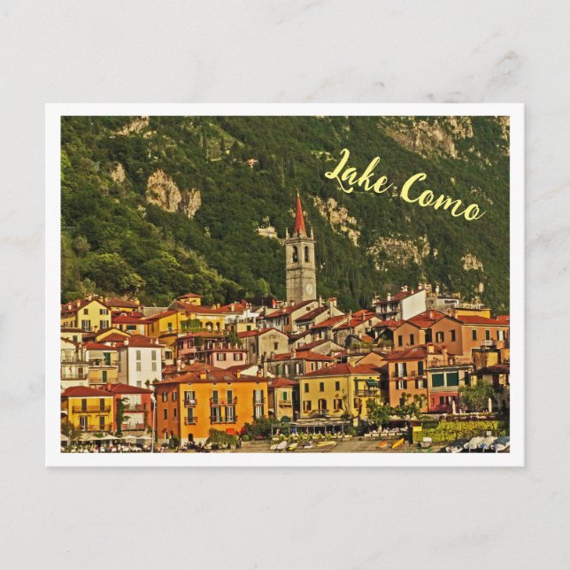 Postal área del lago de Como, distrito de los lagos itali (Anverso)