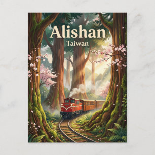 Postal Área Escénica Nacional Alishan Taiwán