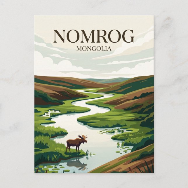 Postal Área Estrictamente Protegida Nomrog Mongolia (Anverso)