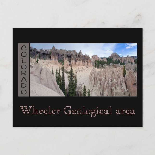 Postal Área geológica de Wheeler (Anverso)