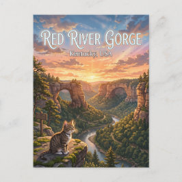 Postal Área Geológica Red River Gorge EE. UU.