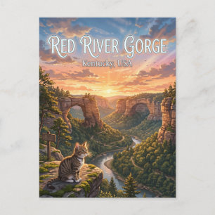 Postal Área Geológica Red River Gorge EE. UU.