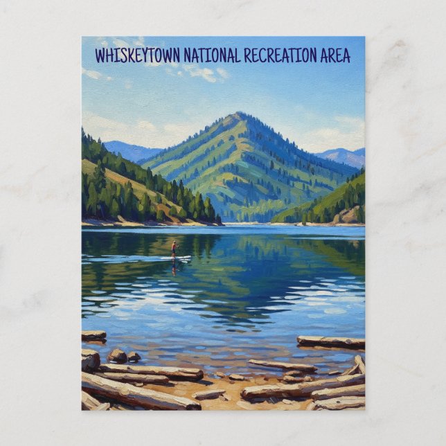 Postal Área Recreativa Nacional Whiskeytown California (Anverso)