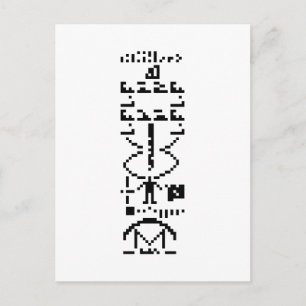 Postal Arecibo Binary Message 1974