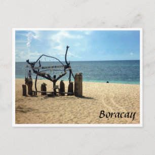 Postal arena de la playa de puka