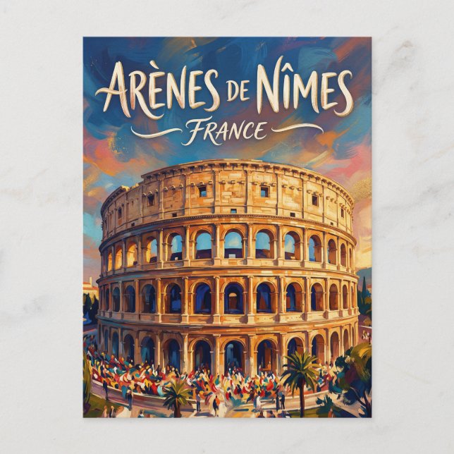 Postal Arena de Nîmes Francia (Anverso)