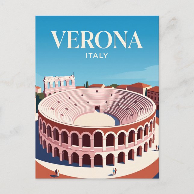 Postal Arena de Verona Italia (Anverso)