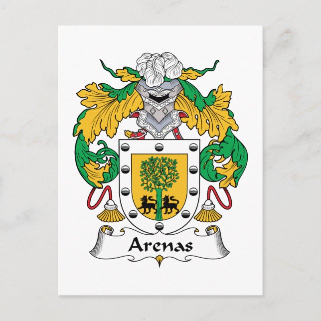 Postal Arenas de la familia Crest (Anverso)