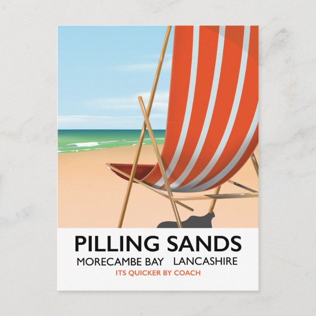 Postal Arenas de Pilling Morecambe Bay, Lancashire (Anverso)