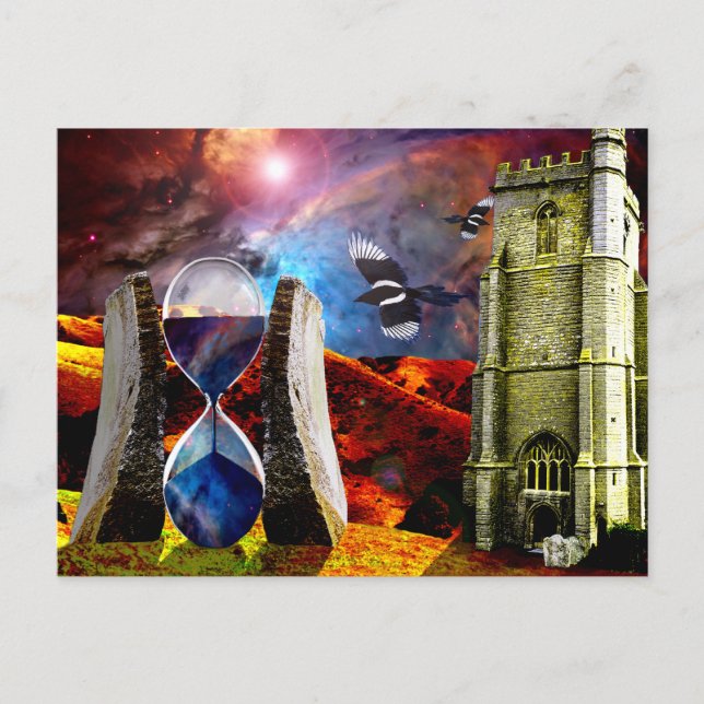 Postal Arenas de tiempo. (Anverso)