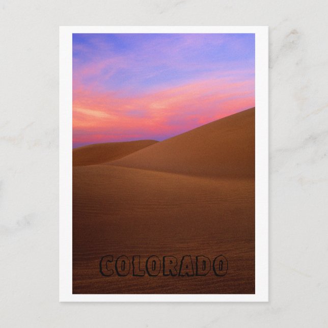 Postal Arenas rosas (Anverso)