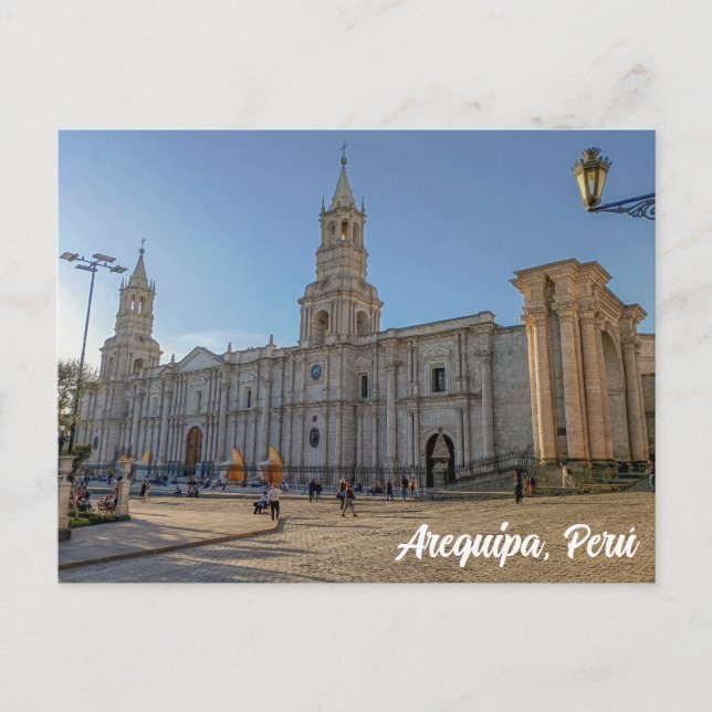 Postal Arequipa, Perú, Catedral Basílica de Arequipa (Anverso)