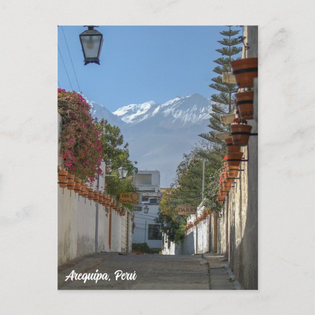 Postal Arequipa, Perú, Chanchani Street View (Anverso)