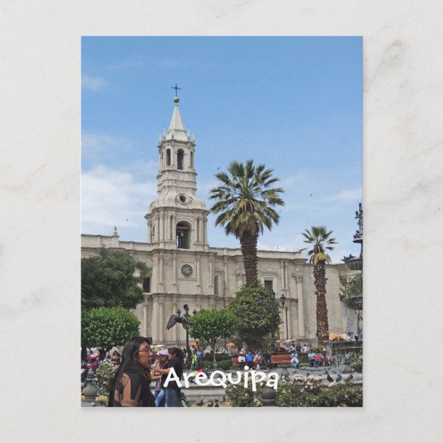 Postal Arequipa - Plaza de Armas (Anverso)