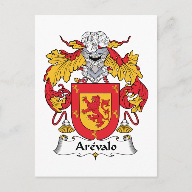 Postal Arevalo Family Crest (Anverso)