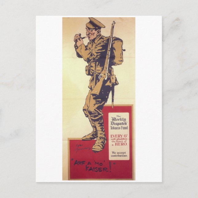 Postal ¡Arf a mo' Kaiser! (1914)_Poster de propaganda (Anverso)