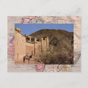 Postal Argel, ciudad amurallada, sur de Marruecos
