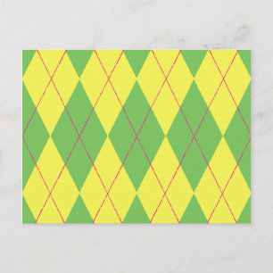 Postal Argel verde y amarillo