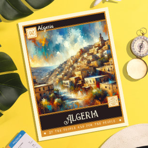 Postal Argelia Pintura de época