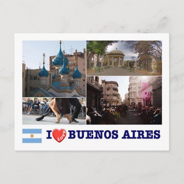 Postal Argentina - Buenos Aires - Me encanta - (Anverso)