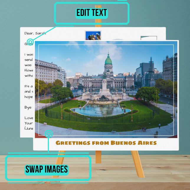 Postal Argentina Panorama de Buenos Aires (Please enjoy our design and see the others in the collection.)