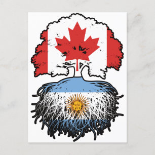 Postal Argentina: Raíces de árbol canadiense argentino