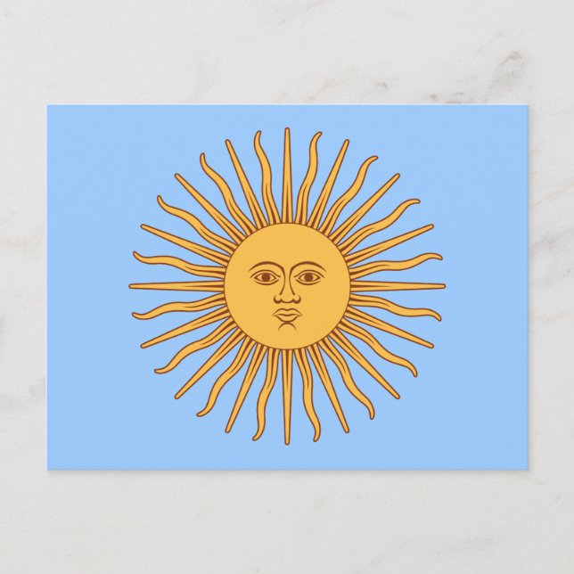 Postal Argentina Sol de Mayo (Anverso)
