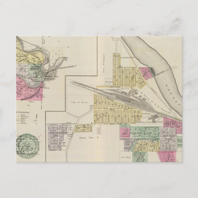 Postal Argentino, condado de Wyandotte, Edwardsville, Kan (Anverso)