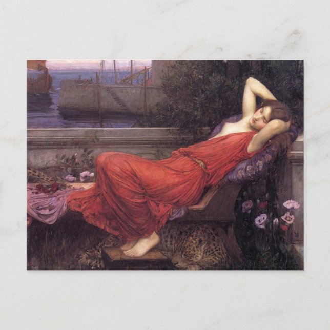 Postal Ariadne [John William Waterhouse] (Anverso)